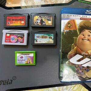 Lot of Game Boy Advance Games Harry Potter Incredibles Dora the Explorer Tangled